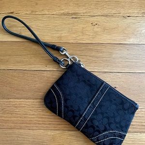 Black Coach Wristlet